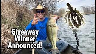 Giveaway WINNER &amp; Spring Bass On UV WHISKER Craw Ned Rig!