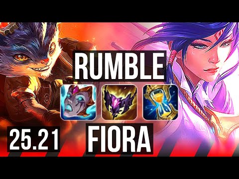 RUMBLE vs FIORA (TOP) | 13/1/6, Legendary | KR Grandmaster | 25.21