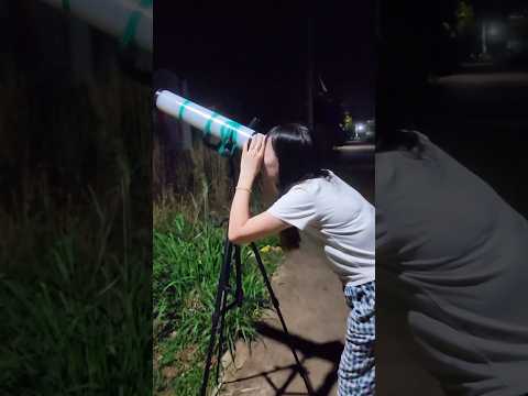 little boy discovers strange light in the sky#shorts