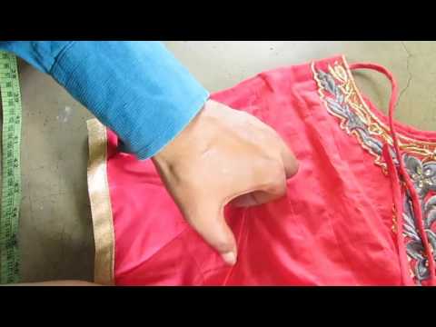How to Putting Sleeves Readymade kalidar Suit part 1 of 2