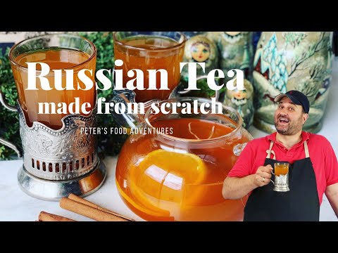 Russian Tea Recipe | Spiced Orange Holiday Tea Made from Scratch