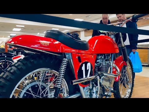 KEMPTON PARK Classic Motorcycle Show RICKMAN Metisse MALANCA Triumph CZ Fantic MV AGUSTA & Cavalcone