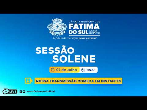 Sessão Ordinária da Câmara Municipal de Fátima do Sul - 08/09/2026