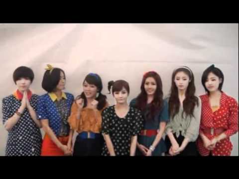 [111128] SNSD + SuJu + T-ara + 2NE1 + Uee - My Daily 7th Anniversary Congratulatory Message