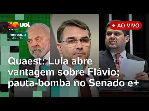 Lula lidera contra Flávio Bolsonaro, diz Genial/Quaest; Senado aprova pauta-bomba; tarifaço dos EUA