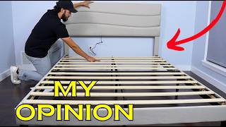 EnHomee Bed Frame with Charging Station Assembly