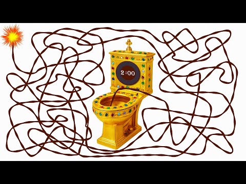 2 Minute Timer Bomb GOLD TOILET 🚽