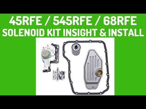 "RFE" Solenoid Block Service Kit BASIC INSTALL - 45RFE 545RFE 65RFE 66RFE 68RFE Dodge & Jeep