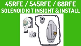 "RFE" Solenoid Block Service Kit BASIC INSTALL - 45RFE 545RFE 65RFE 66RFE 68RFE Dodge & Jeep