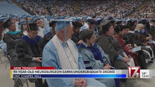 After 70 years, neurosurgeon gets UNC undergrad degree