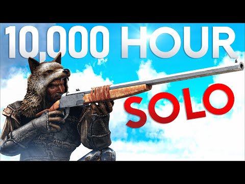DAY 1 SOLO WITH 10,000 HOURS Ark PvP