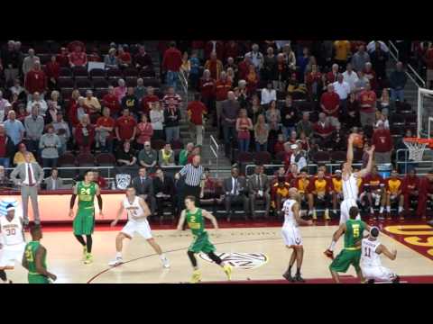 USC Basketball Senior Strahinja  (Luis) Gavrilovic Scores First Basket!