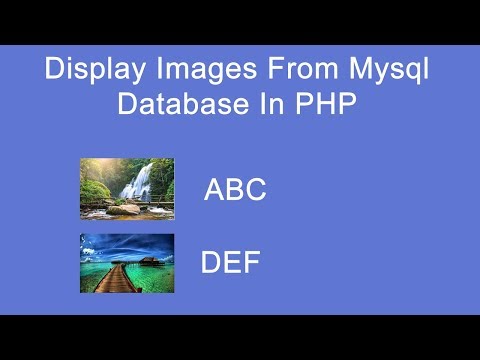 display image from mysql database in php