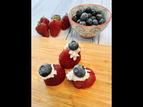 Whipped Cream Stuffed Strawberries