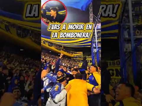 "¡GALLINA PUT4, VAS A MORIR EN LA BOMBONERA! " Barra: La 12 &bull; Club: Boca Juniors