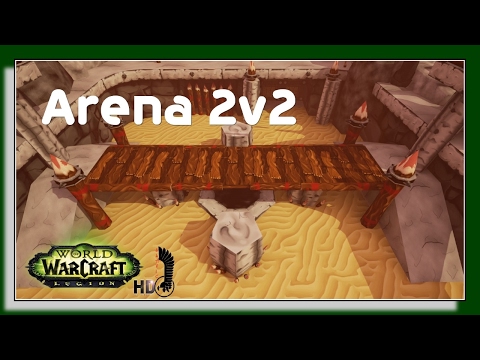 World of Warcraft Legion 7.1.5 - PVP Arena 2v2 - Resto Druid Ret Paladin Gameplay