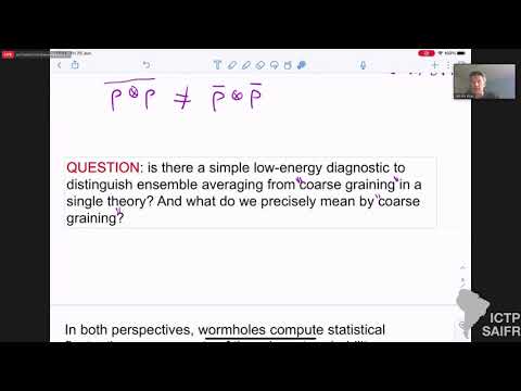 ICTP-SAIFR Strings 2021 - Day 5 / Jan de Boer, Stephen Shenkerand  and Douglas Stanford