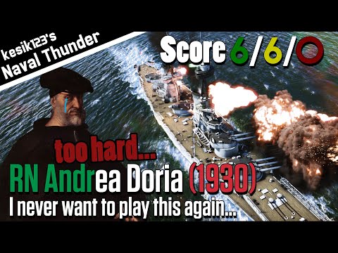[War Thunder Naval] I hate this BB | RN Andrea Doria (1930)：Caio Duilio Class Battleship | 2K QHD