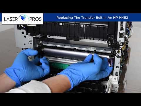 Installing The Transfer Belt In An HP M452