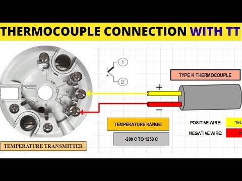 Part of a video titled Thermocouple Connection With Temperature Transmitter - J, K & T ...