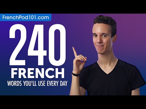 240 French Words You'll Use Every Day - Basic Vocabulary #64