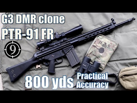 PTR 91FR (G3 / HK91 DMR clone) to 800yds: Practical Accuracy (Counter Strike Auto Sniper/ G3 SG1)