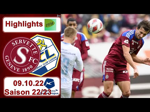 Highlights: Servette - Genf FC vs FC Luzern (09.10.2022)
