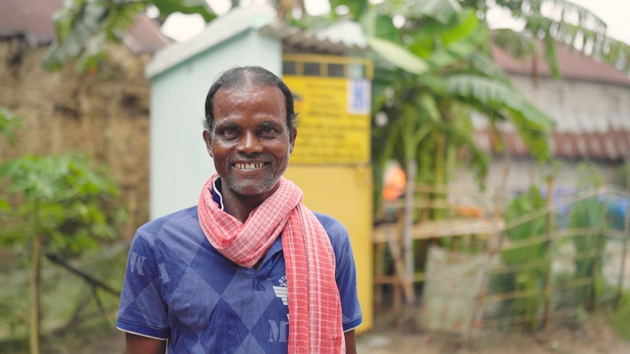 This Family's Toilet is Made From Old Tires & Banana Trees!