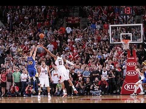 Awesome OT Ending Between the Warriors and Blazers