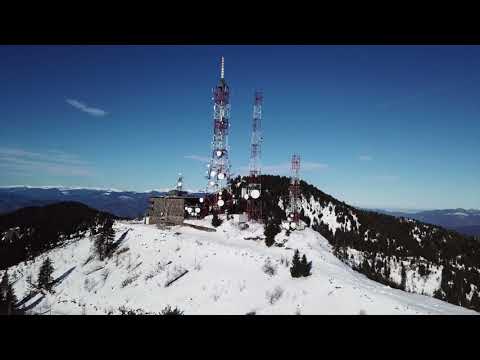 Cabana Cozia Iarna - filmare cu drona