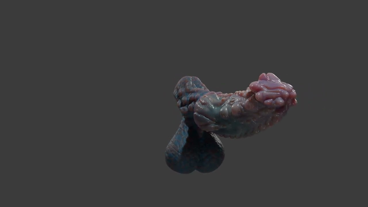 Fantasy Groknir Dragon Penis Rigged 3D Model