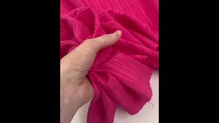 22063 Вискоза плательная фактурная цвет Розовый плотность 130 гр/м2, ширина 160 см на YouTube