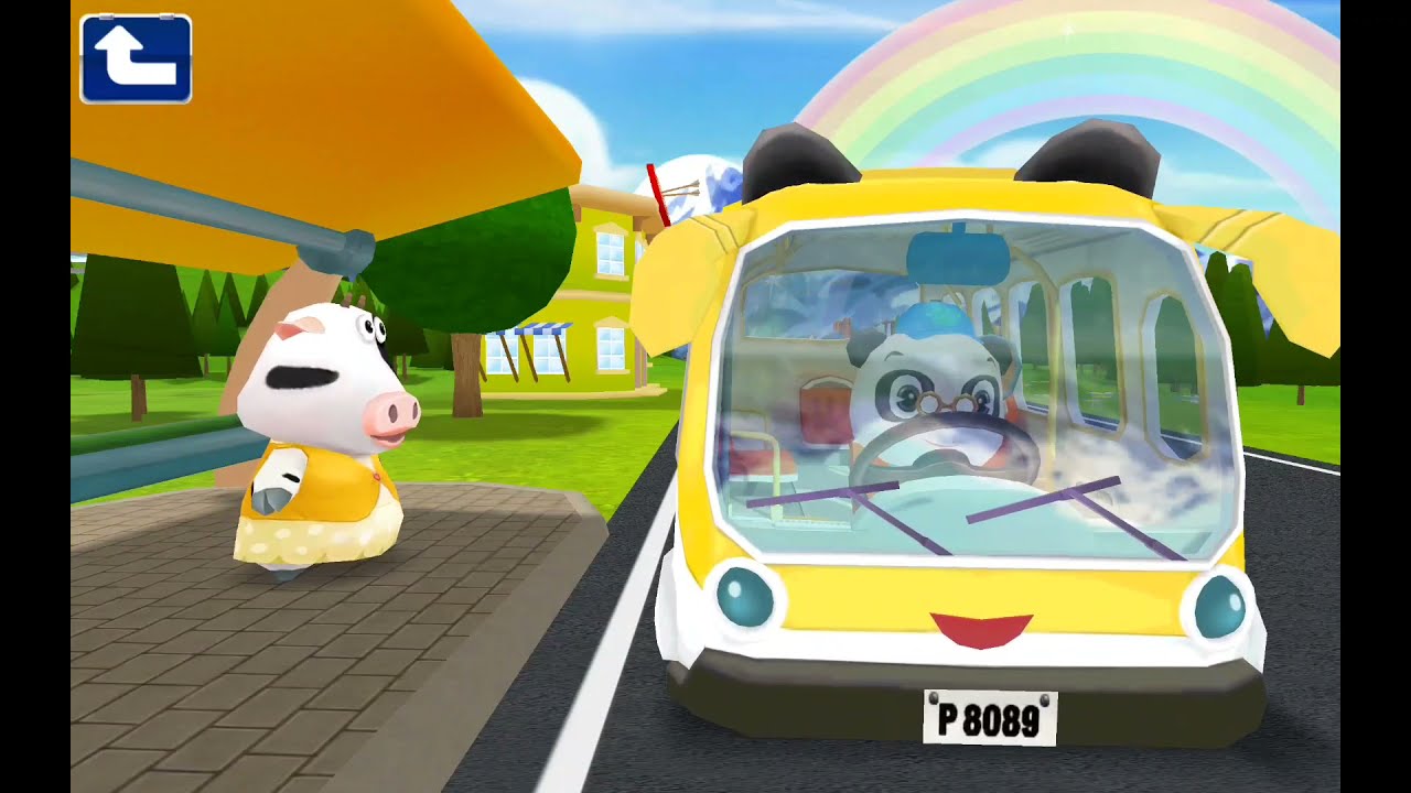 City Bus Cartoon 3D Model