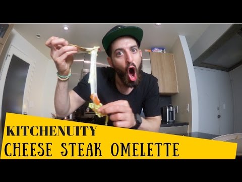 How to make Cheese Steak Omelettes | Kitchenuity