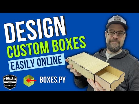 Create custom boxes easily for your laser - Using Boxes.PY