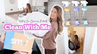 CLEAN WITH ME! WHILST I TEST OUT ECO CLEANING PRODUCTS! // SMOL REVIEW