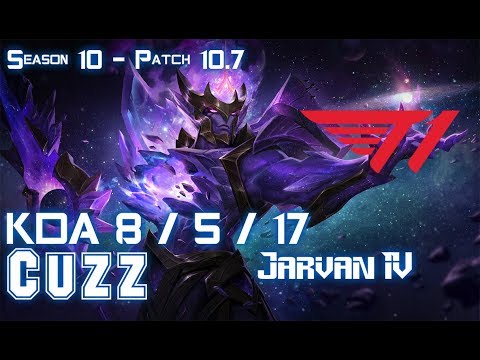 T1 Cuzz JARVAN IV vs EKKO Jungle - Patch 10.7 KR Ranked