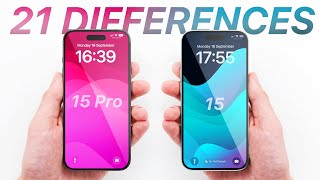 iPhone 15/15 Plus vs iPhone 15 Pro/15 Pro Max - 21 MAJOR Differences!