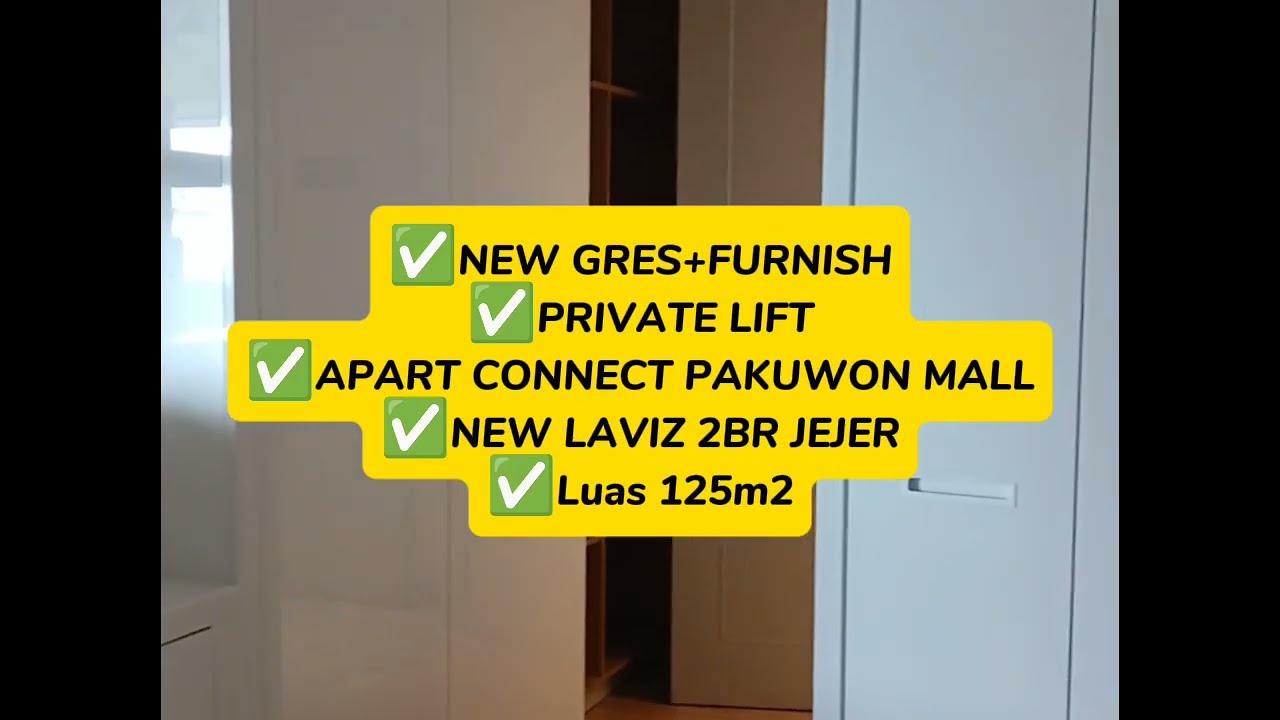 Private Elevator, La Vis 2 Units Side by Side Fully Furnished, Connected to Pakuwon Mall