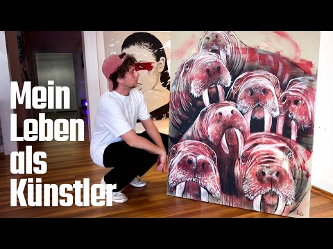Mein Leben als Künstler / Pop Up Galerie & Sunset Skate-Session  (Art Vlog 1)