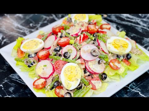 RECETTE DE LA SALADE NIÇOISE 🥗 Facile et rapide! Deli Cuisine