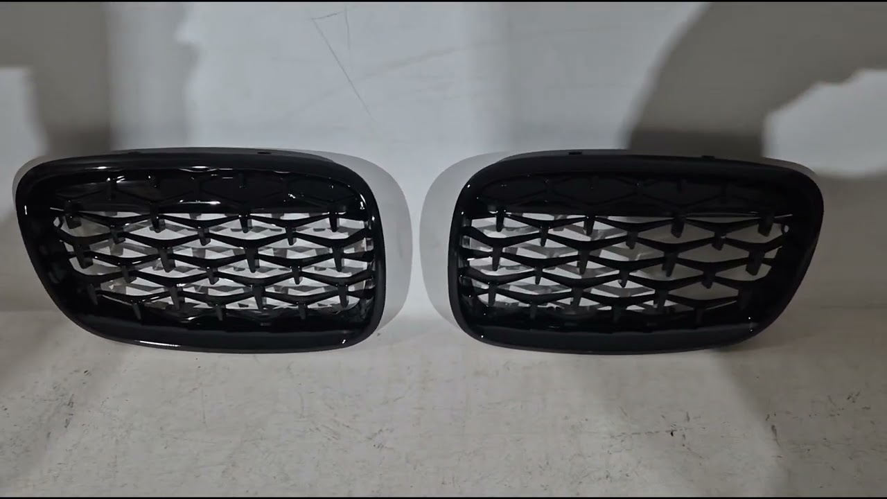 BMW X6 E71 2008–2014 гг. Ноздри Diamond Black (Черный Глянец) Video 1