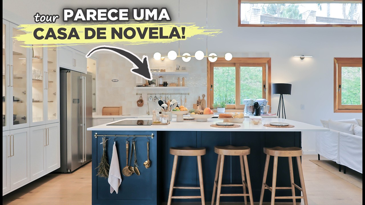 A CASA mais ESPERADA 😱 TOUR na CASA COBRE que tem a COZINHA com cara GRINGA | Gaby Garciia