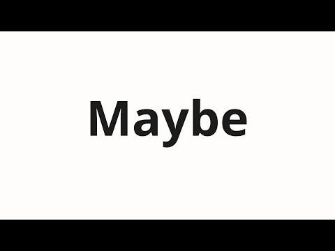How to pronounce Maybe | Maybe (Taiba in Russian)