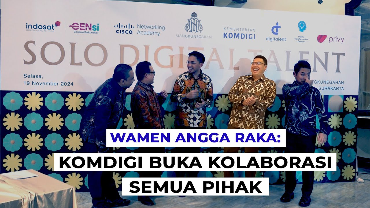 Cetak Talenta Digital Unggul, Wamen Angga Prabowo: Komdigi Libatkan Semua Pihak