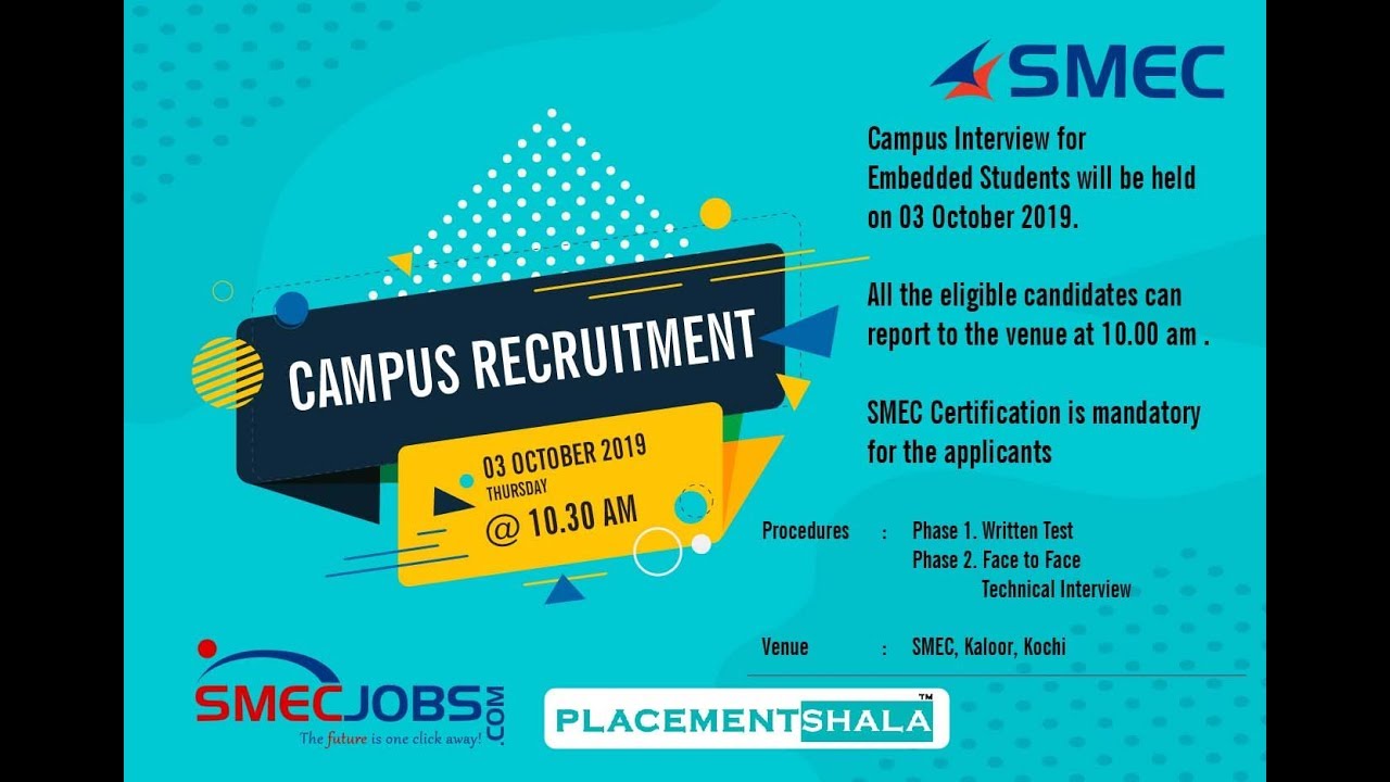 Campus Recruitment for ECE Students at SMEC Kaloor