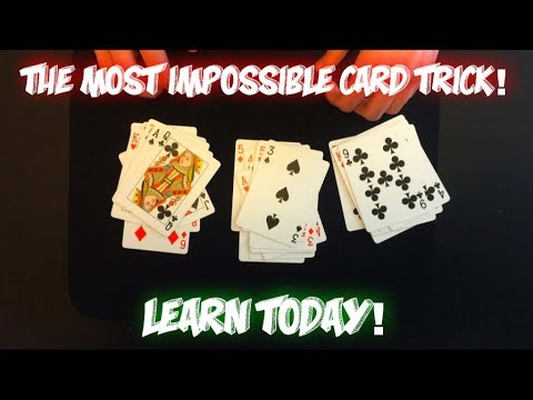 "The 27 Card Trick" IMPOSSIBLE Mathematical Card Trick For Beginners! Performance And Tutorial