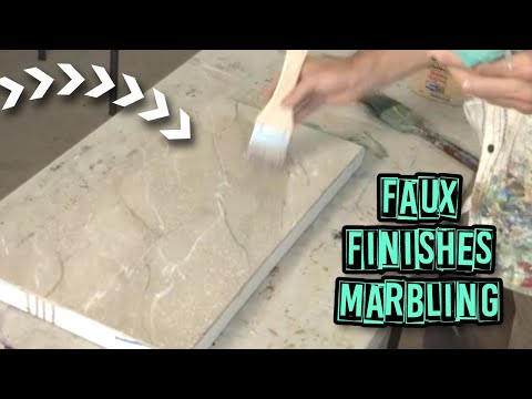 Acrylic Painting Techniques - Faux Finishes - Marbling