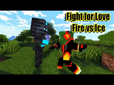 Fire Element Love Ice Element : True Love Exist #minecraft #animation