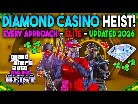*UPDATED* GTA Online EVERY Approach Diamond Casino Heist Guide! (Diamonds as Target)